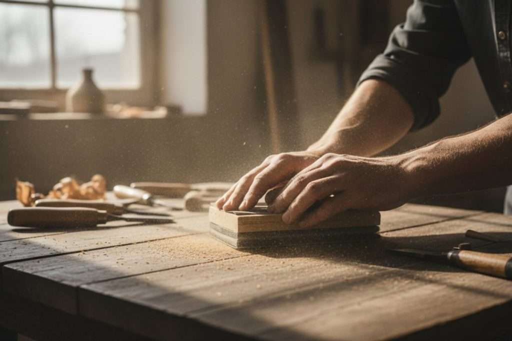 Sabler un meuble en bois : guide étape par étape